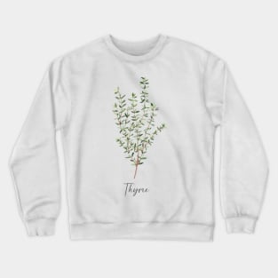 Thyme herb art Crewneck Sweatshirt